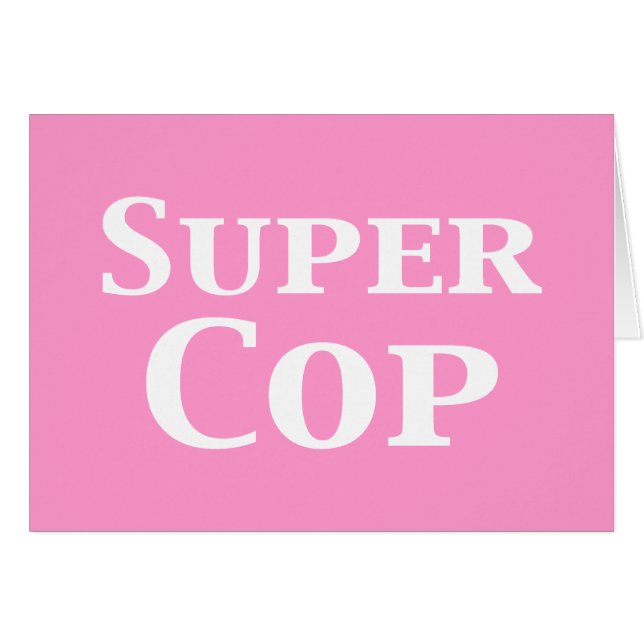 Toppen Cop Gifts Hälsningskort (Framsidan Horizontal)