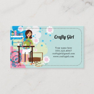 Toppen Crafty Girl-Affärskort Visitkort