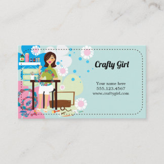 Toppen Crafty Girl-Affärskort Visitkort