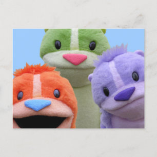 Toppen Cute Animal Postcard Vykort