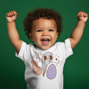 Toppen Cute baby Halloween ’Boo’, Ghost T Shirt