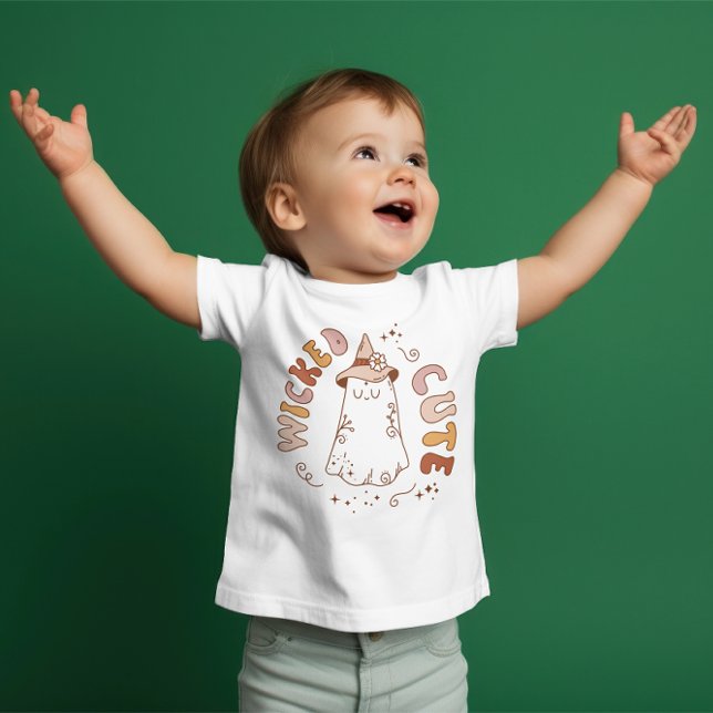 Toppen Cute baby Halloween "Wicked Cute" T Shirt (Skapare uppladdad)