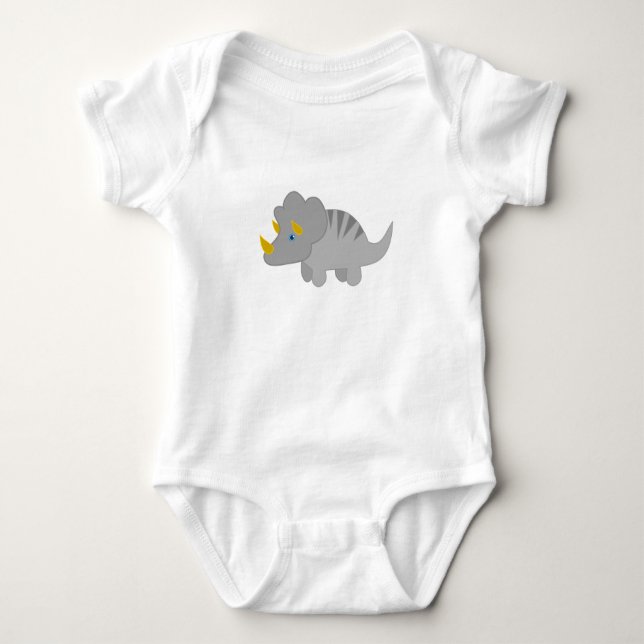 Toppen Cute Baby Rhino T Shirt (Framsida)