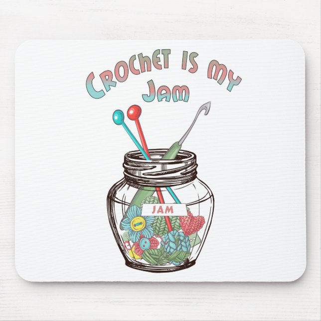 Toppen Cute Cute "Crochet is My Sylt" Musmatta (Framsidan)