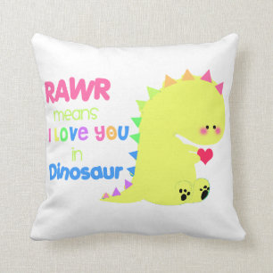 TOPPEN CUTE Dinosaur Pillow för barn! Kudde