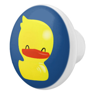 Toppen Cute Ducky Blue Door Knob Knopp