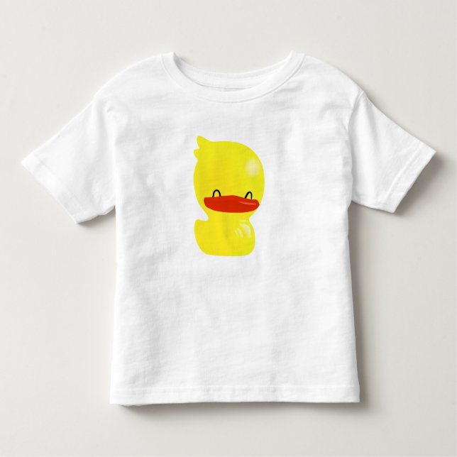 Toppen Cute Ducky Småbarn Tshirt T Shirt (Framsida)