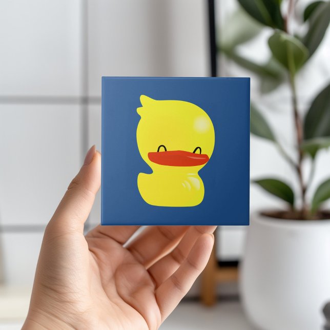 Toppen Cute Ducky Tile Kakelplatta (Quack up your bathroom style with our adorable ducky ceramic tile! 🦆💙)