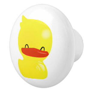 Toppen Cute Ducky White Ceramic Knob Knopp