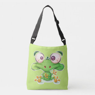 Toppen Cute Froggie Illustration Axelväska
