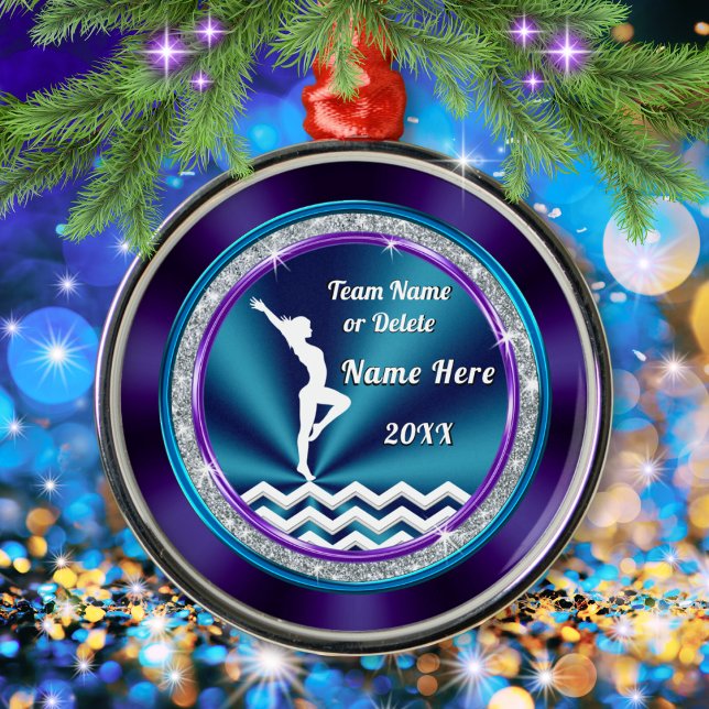 Toppen Cute Gymnastics julprydnader Julgransprydnad Metall (Gymnastics Christmas Ornaments. Personalized Gymnastics Gifts. Gifts for Gymnasts. Gymnastics Team.)