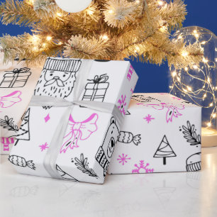 Toppen Cute Helgdag White-jul Presentpapper