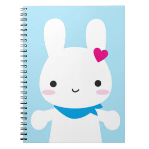 Toppen Cute Kawaii Bunny Anteckningsbok