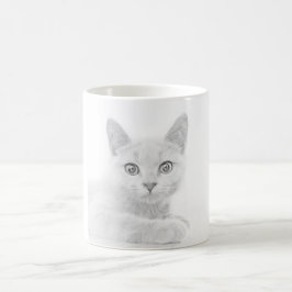 TOPPEN CUTE Kitten Porträtt-foto Kaffemugg