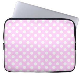 Toppen Cute Laptop sleeve Rosa med Polka dots