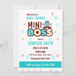 Toppen Cute Mini Chef Pojke Shower Inbjudningar