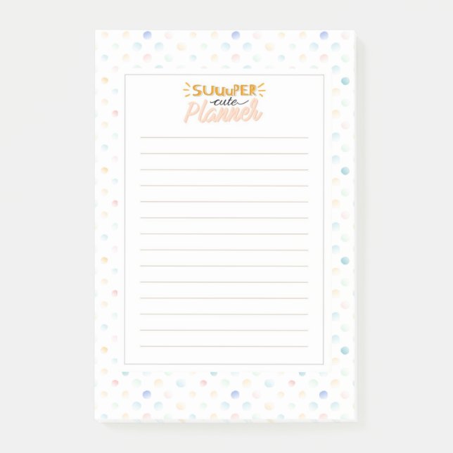 Toppen Cute Planner Post-it Block (Framsida)