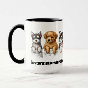 Toppen Cute Pockets Fullt of Puppies Mugg