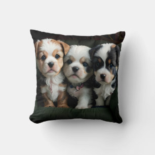 Toppen Cute Puppies på kuch 2 Kudde
