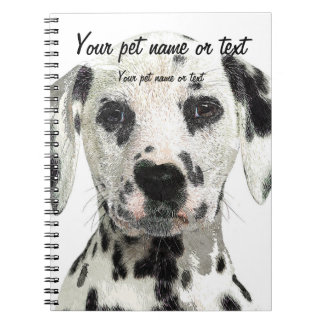 Toppen Cute, Puppy Dalmatien Hund Anteckningsbok