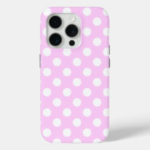 Toppen Cute Rosa med Snyggt White Polka dots