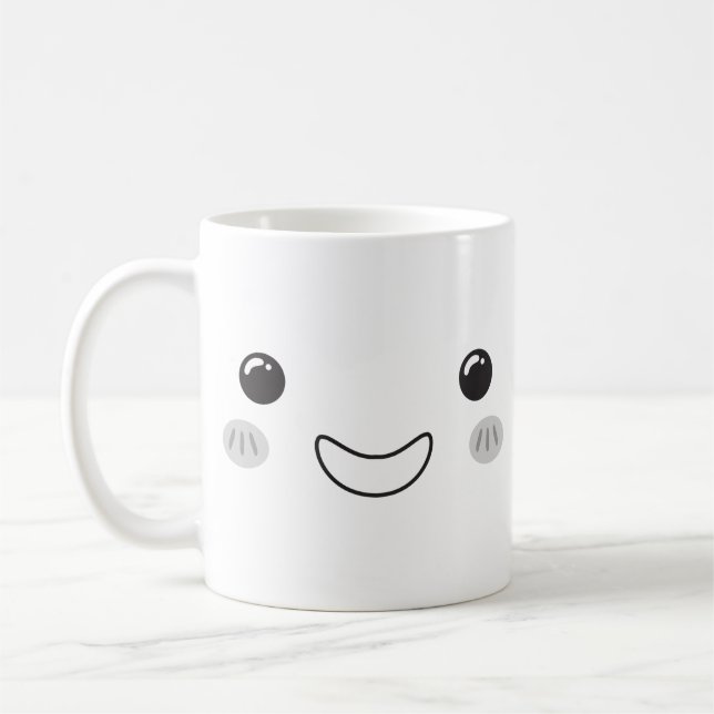 Toppen Cute Smiley Coffee Kopp (Vänster)