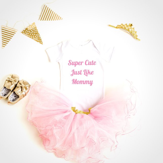 Toppen Cute som Mamma Bodykostym T Shirt (Skapare uppladdad)