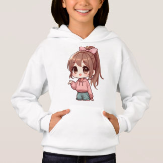 Toppen Cute Tecknad Girl T Shirt