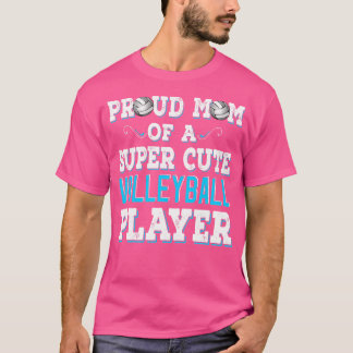Toppen Cute Volleyball Mamma Cute Volleyball Playe T Shirt