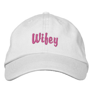Toppen Cute Wifey Embroized Hat Broderad Keps