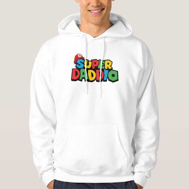 Toppen Daddio för bästa pappa Hoodie (Framsida)