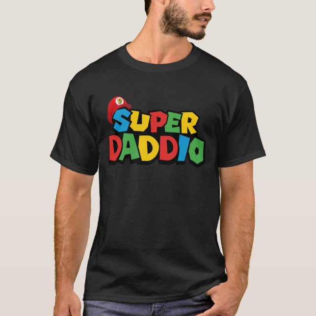 Toppen Daddio för bästa pappa T Shirt (Framsida)