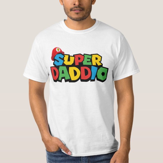 Toppen Daddio för bästa pappa T Shirt (Framsida)