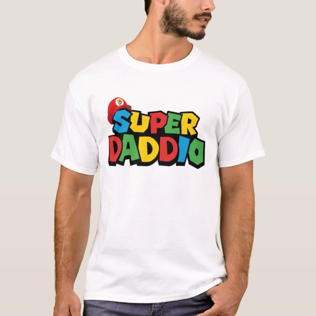 Toppen Daddio för bästa pappa T Shirt (Framsida)