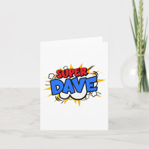 Toppen Dave Funny Tecknad Tecknad Fars dag Persona Kort