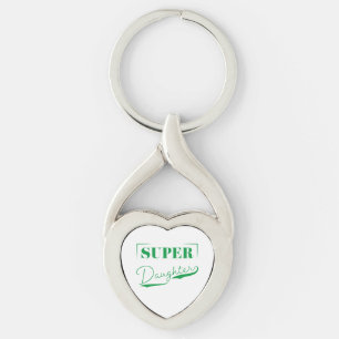 Toppen DDotter Twisted Heart Silverfärgad Nyckelring
