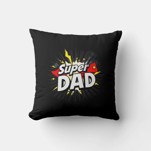 Toppen Dekorativ kudde - Heroic Comfort för Pappa (Framsida)