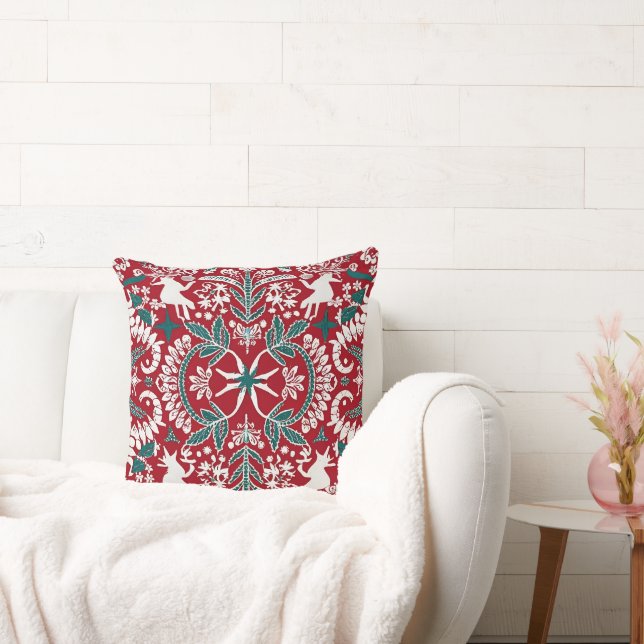 Toppen Detailed Nordic Embroized Dekorativ kudde (Soffa)