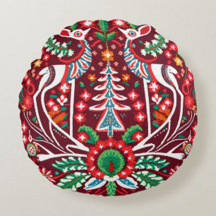 Toppen Detailed Nordic Embroized Dekorativ kudde