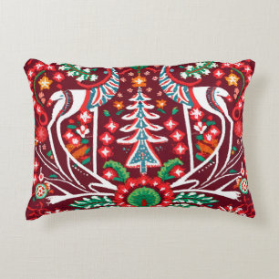 Toppen Detailed Nordic Embroized Dekorativ kudde