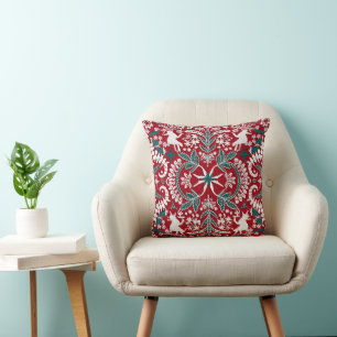Toppen Detailed Nordic Embroized Dekorativ kudde