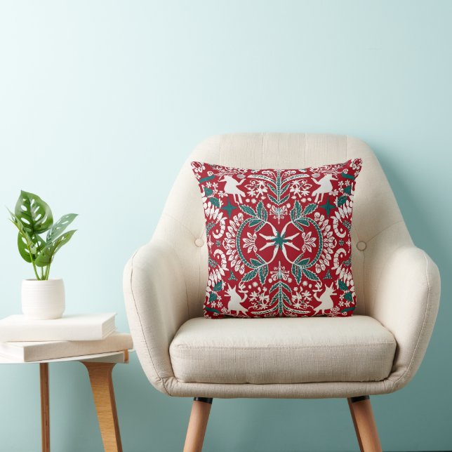 Toppen Detailed Nordic Embroized Dekorativ kudde (Stol)