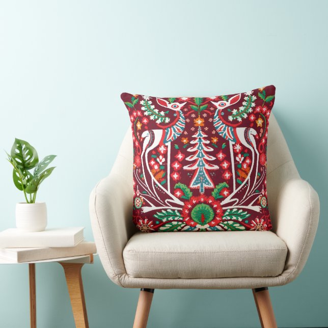 Toppen Detailed Nordic Embroized Dekorativ kudde (Stol)