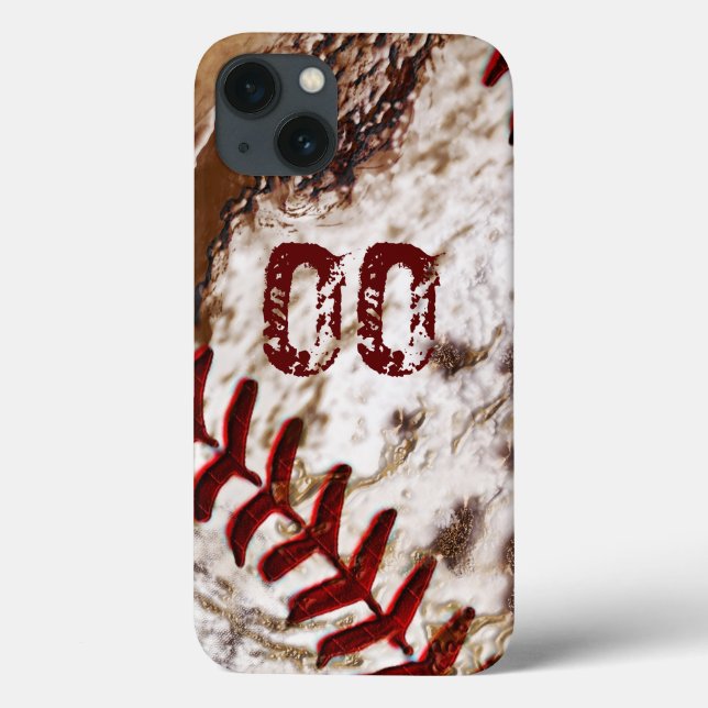 Toppen Dirty Baseball iPhone 6 Fodral JERSEY-NUMME (Baksida)