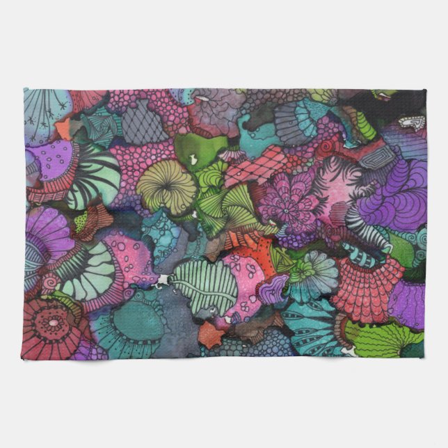 Toppen Doodle Kitchen Towel Kökshandduk (Horisontell)