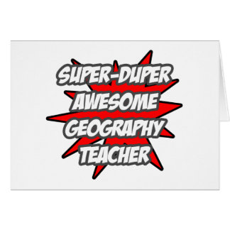 Toppen Duper Fantastisk Geography Teacher Hälsningskort
