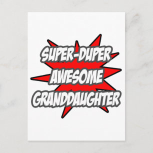 Toppen Duper Fantastisk Granddotter Vykort