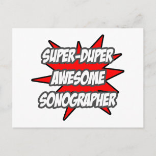 Toppen Duper Fantastisk Sonographer Vykort
