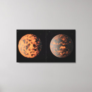 Toppen-Earth 55 Cancri E Canvastryck