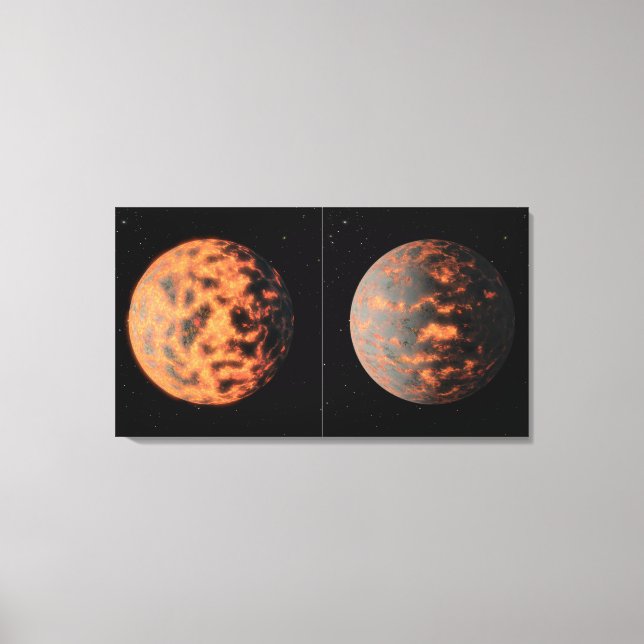 Toppen-Earth 55 Cancri E Canvastryck (Framsida)